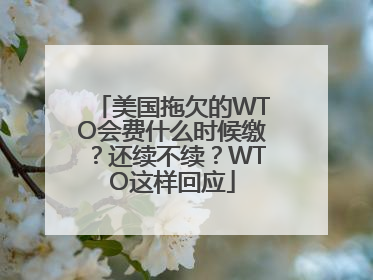 美国拖欠的WTO会费什么时候缴？还续不续？WTO这样回应